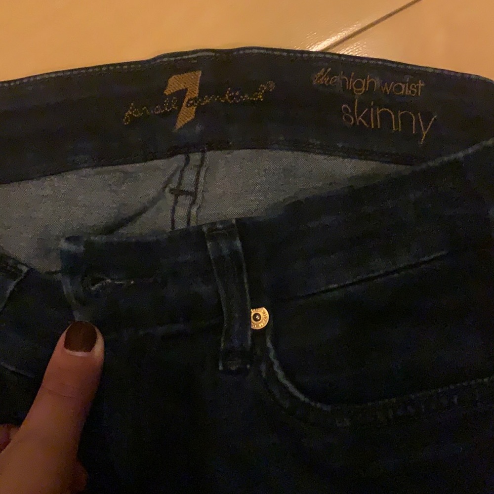 High waisted skinny jeans 7 for all Mankind